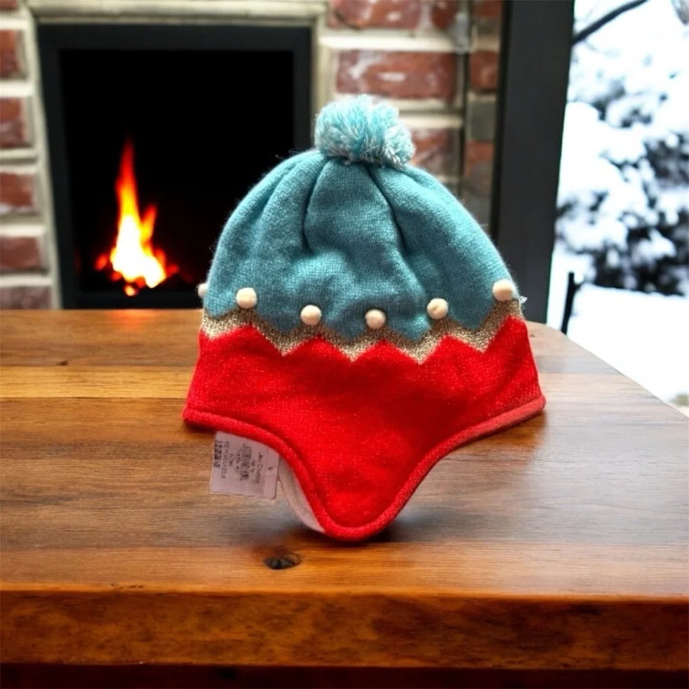 Boden Knit Pom-Pom Hat .  Size S